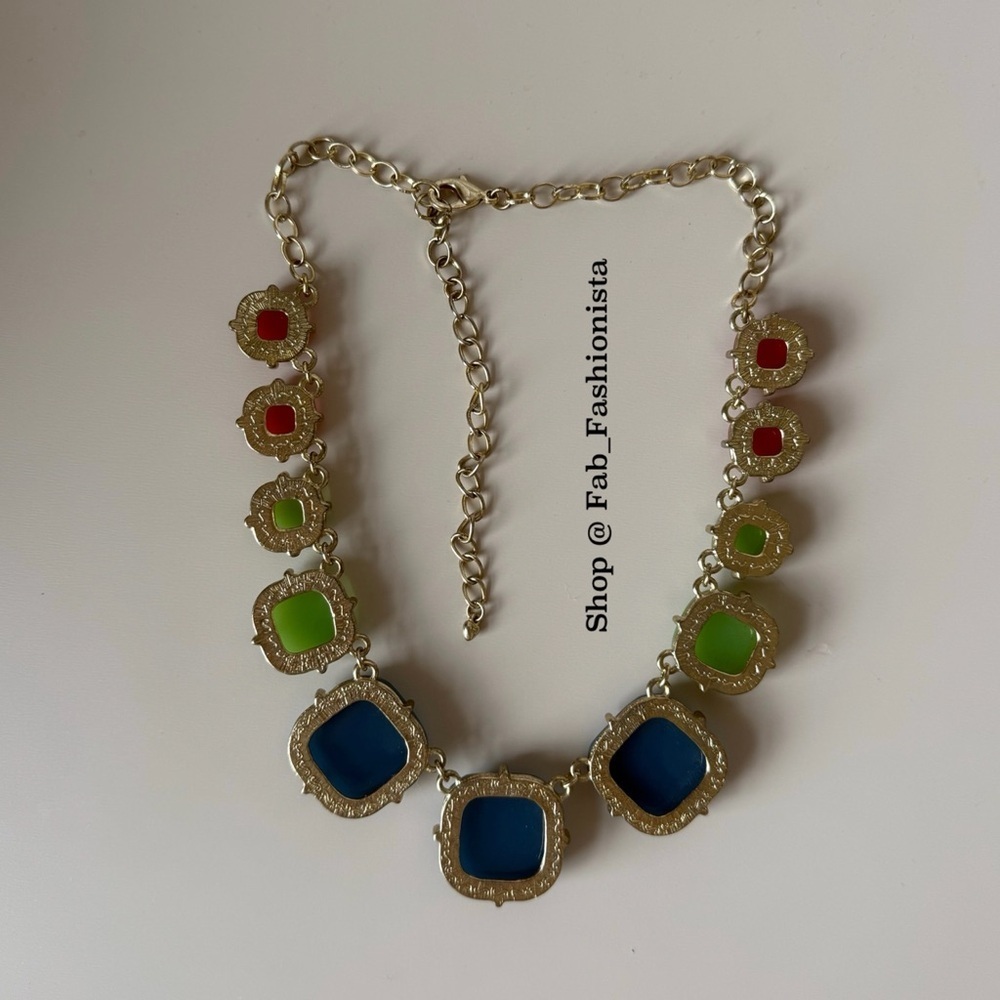 Colorful Statement Necklace - Picture 3 of 4